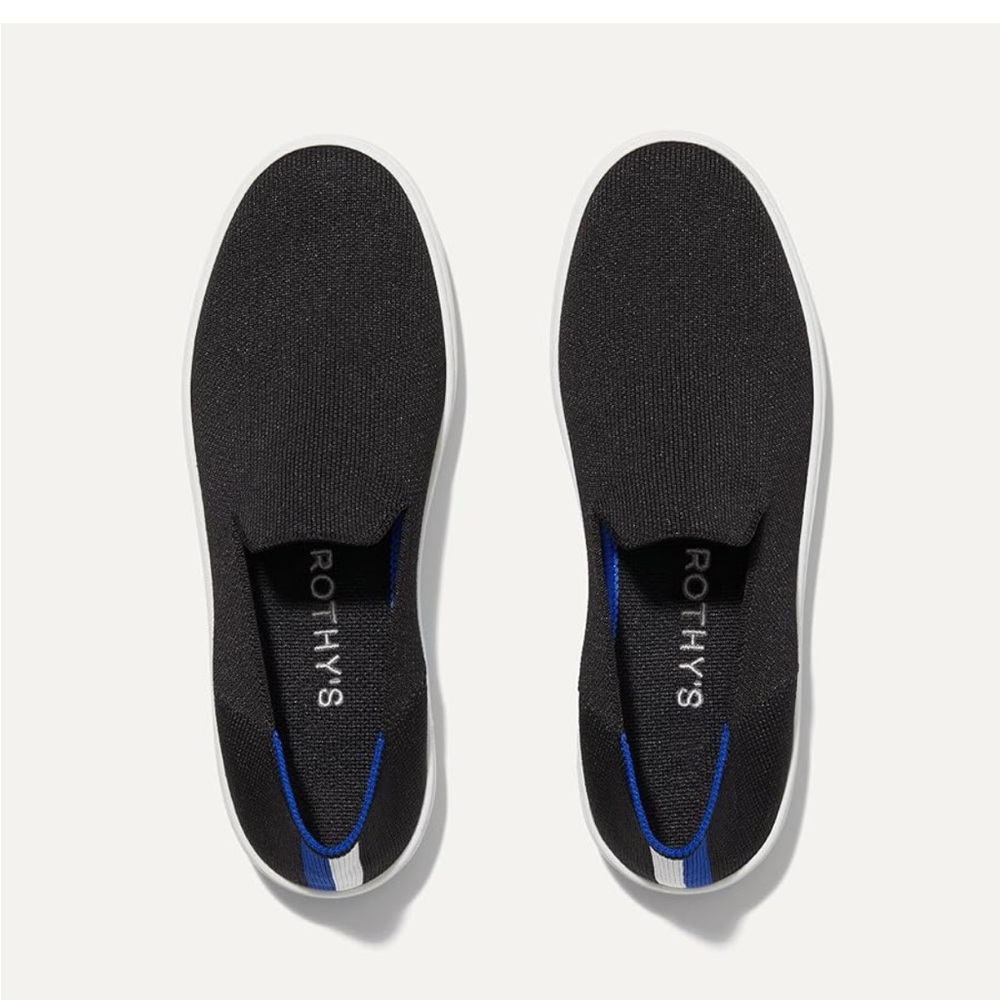 Rothy’s The Original Slip On Sneakers Size 11 Black